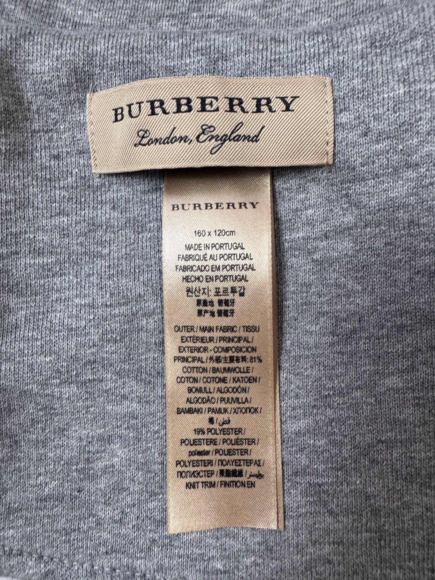 Burberry Doodle Print Hooded Cape one size