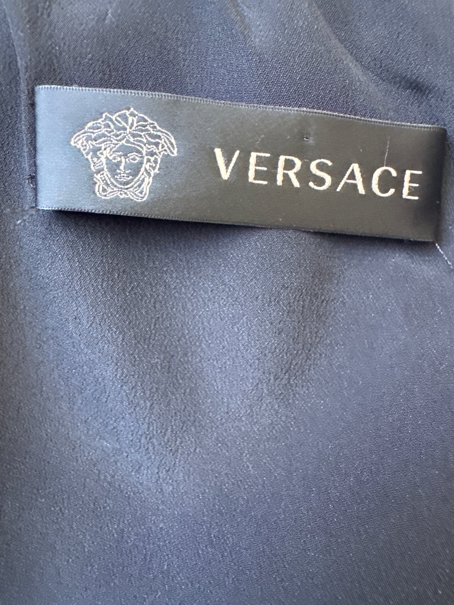Gianni Versace Era Inspired Medusa Barocco Silk Mini Dress