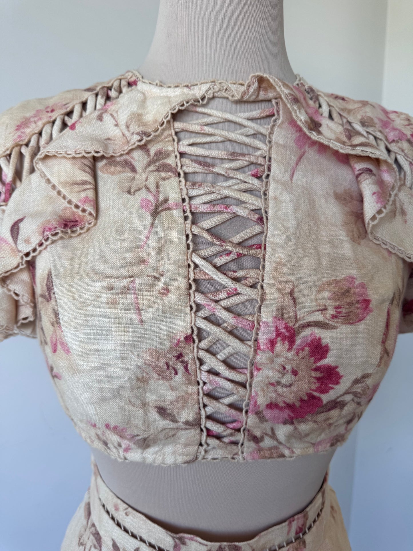 Zimmermann Corsair Top & Shorts Set Size 0