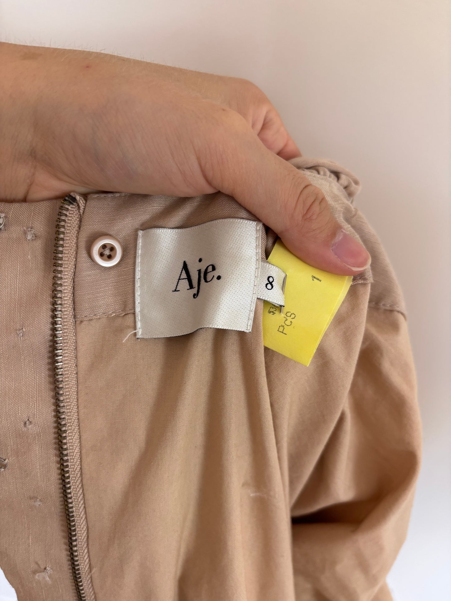 Aje. dress beige