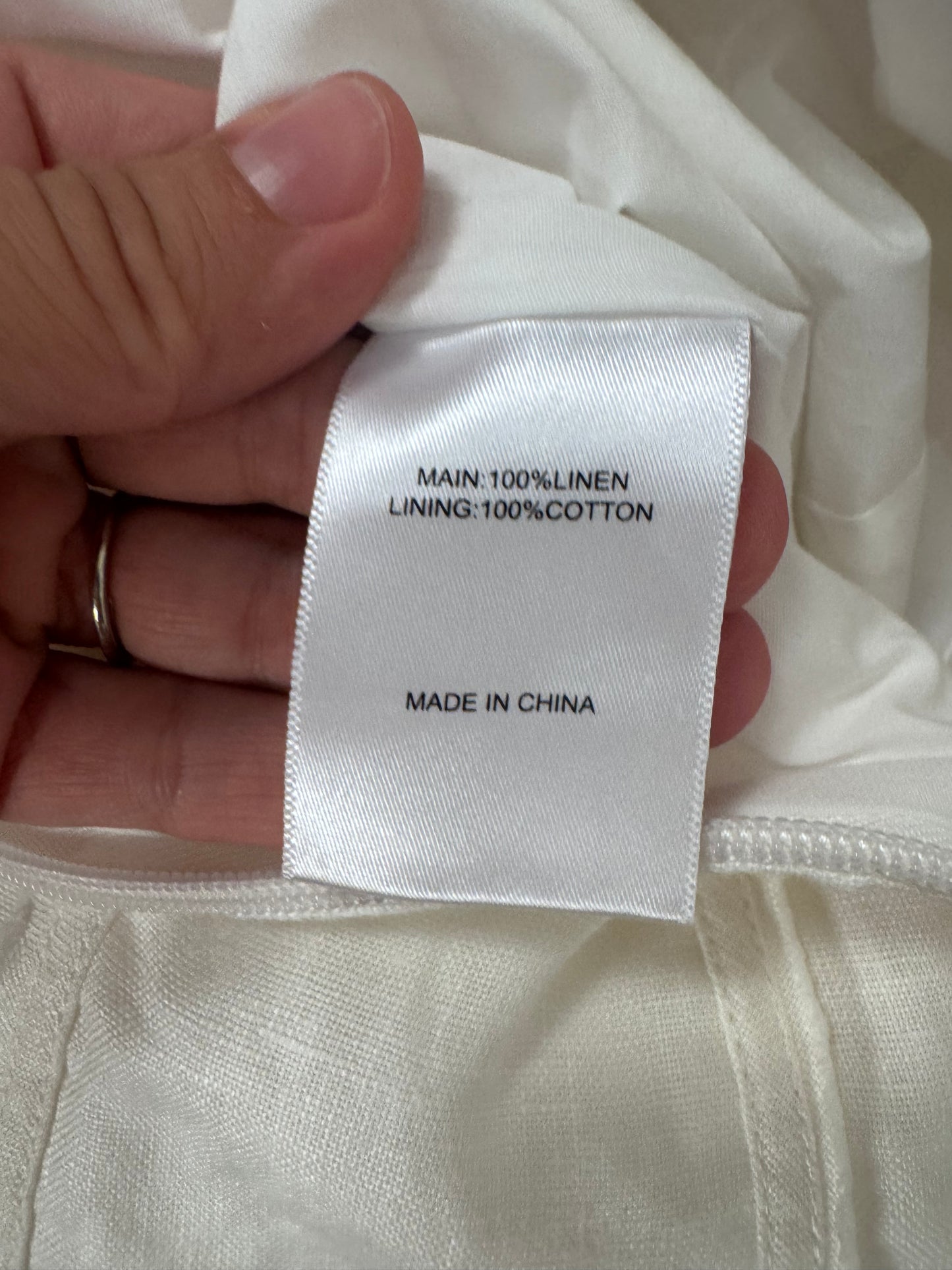 Aje Vista Linen Utility Dress in White size 8