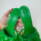 Bottega veneta Green Padded Heeled Sandals Size 39