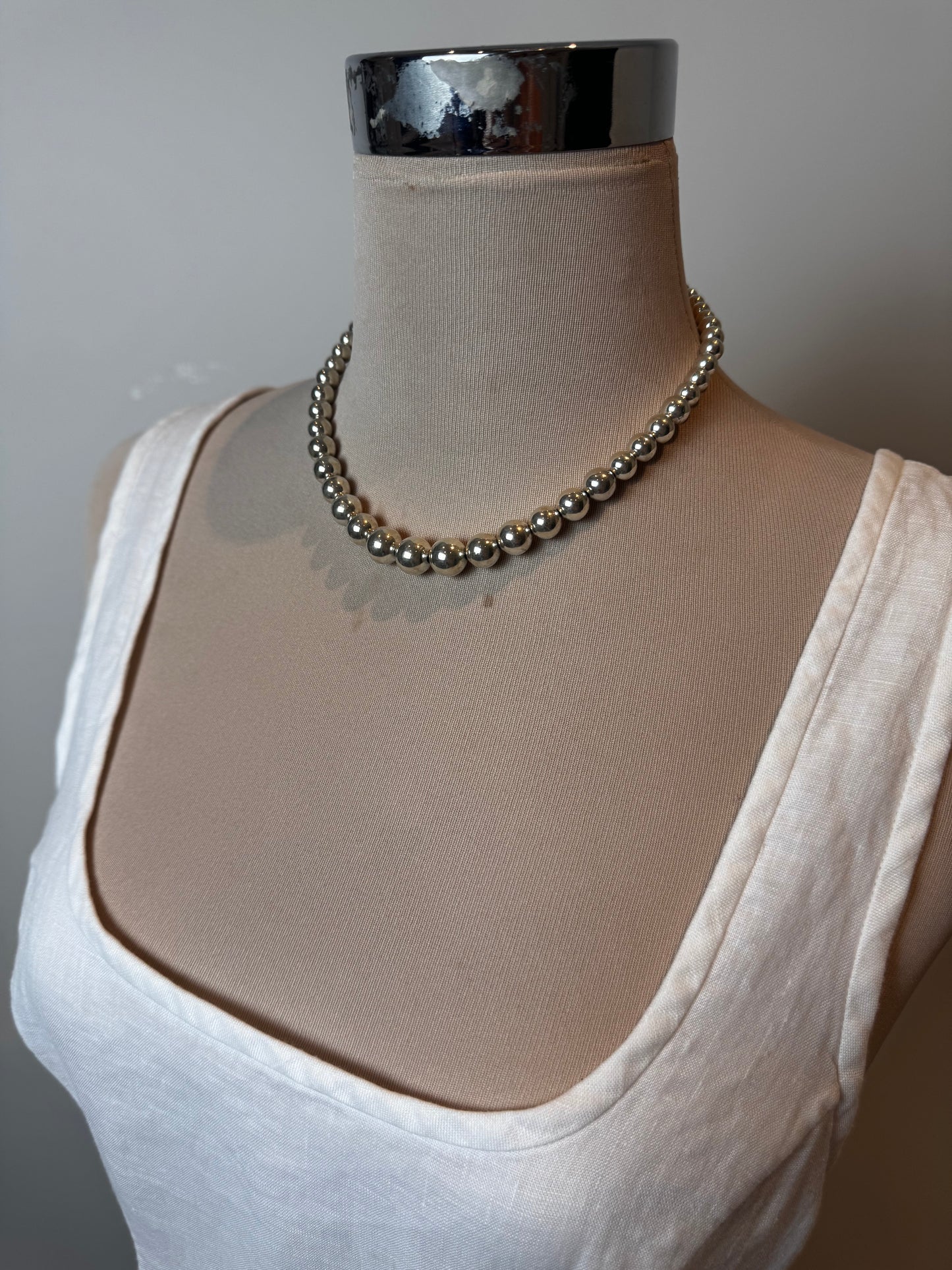 Tiffany Hardware Ball Necklace 
Sterling silver 925