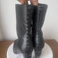 AJE
SERPENTINE HIGH HEEL LEATHER ANKLE BOOT size 39