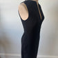 Versace Black Cutout Midi Sheath Dress Size 38