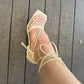Bottega Veneta Lace Up Heel  Size 38