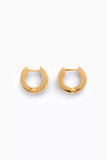 Bottega Veneta original Bolt Mini Hoop Earrings in 18kt Gold-plated