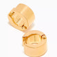 Bottega Veneta original Bolt Mini Hoop Earrings in 18kt Gold-plated