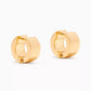 Bottega Veneta original Bolt Mini Hoop Earrings in 18kt Gold-plated