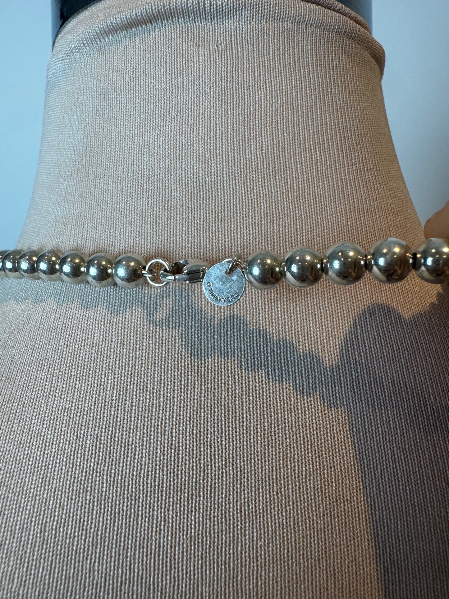 Tiffany Hardware Ball Necklace 
Sterling silver 925