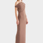 Venroy asymmetrical draped jersey dress/ Size S