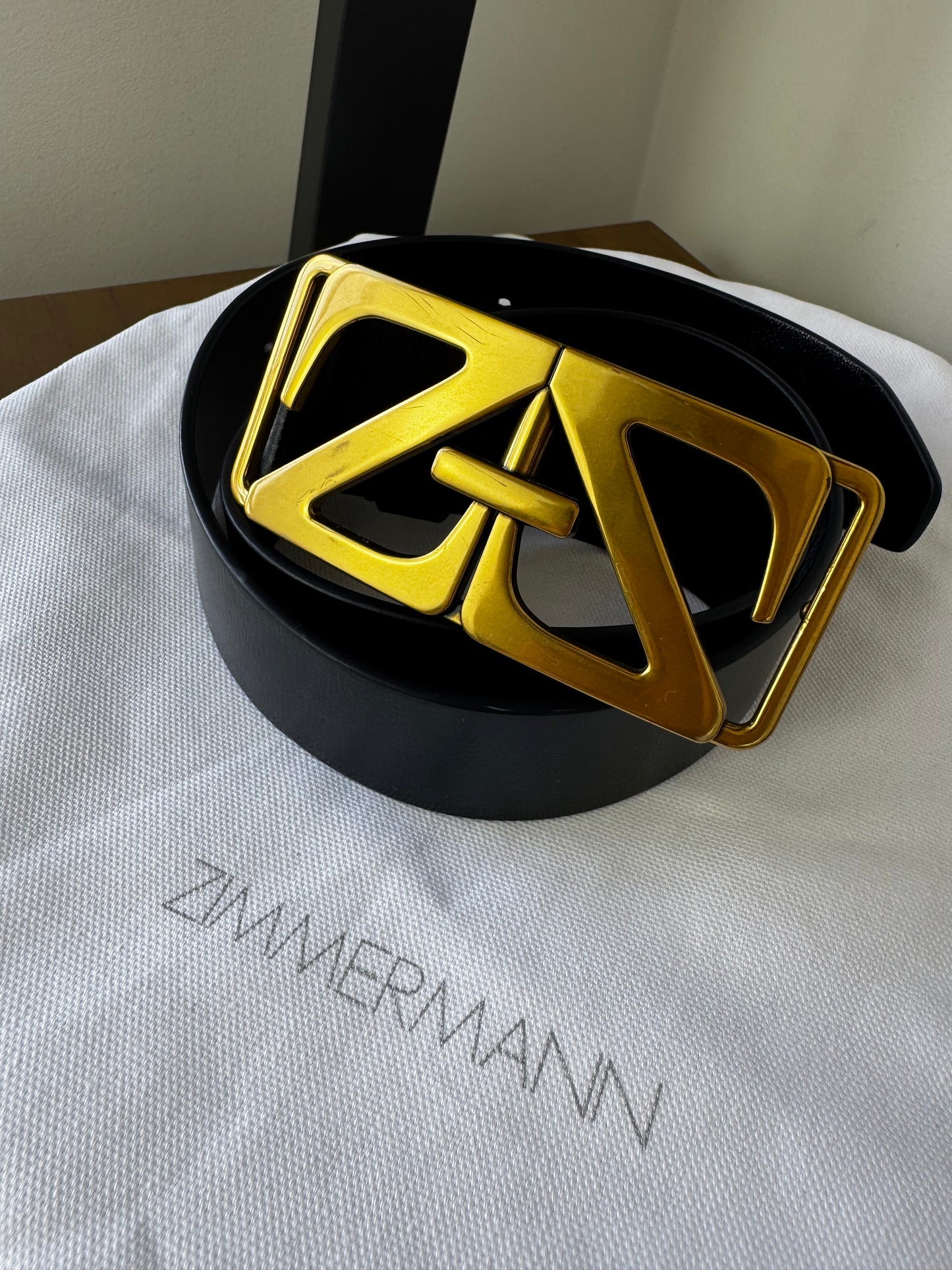 Zimmermann Black leather Belt 40mm
