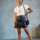 Sass&Bide Leather Skirt Size L bnwt