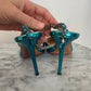 Jimmy Choo Saeda Metallic Heels Size 39 Fair Condition