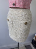 Balmain The ‘Cloud-Armor’ Fringed Tweed Mini