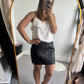Sass&Bide Leather Skirt Size L bnwt