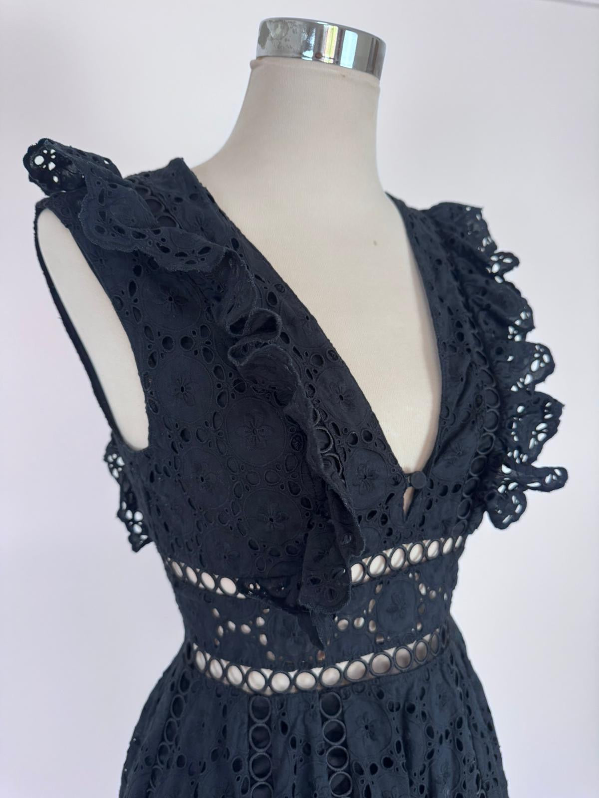 Zimmermann Divinity Wheel Day Dress in black