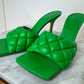 Bottega veneta Green Padded Heeled Sandals Size 39