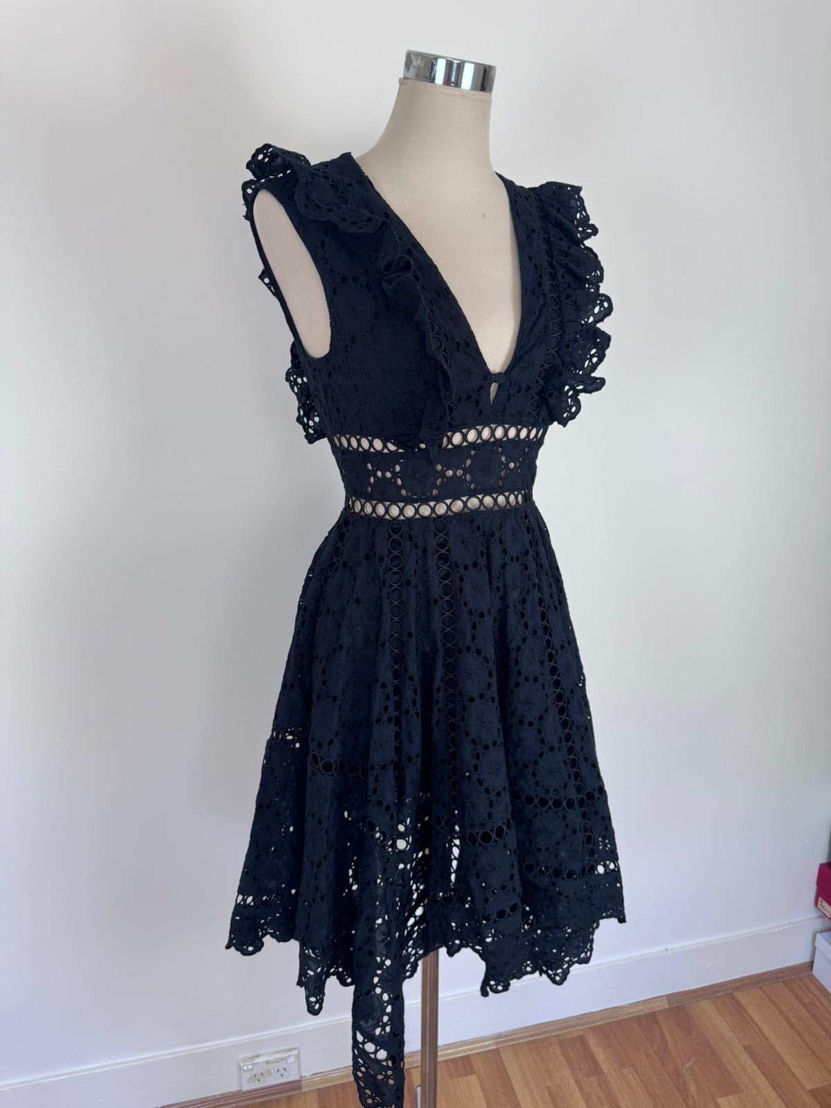 Zimmermann Divinity Wheel Day Dress in black
