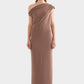 Venroy asymmetrical draped jersey dress/ Size S