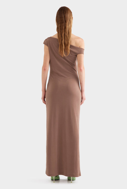 Venroy asymmetrical draped jersey dress/ Size S
