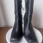 AJE
SERPENTINE HIGH HEEL LEATHER ANKLE BOOT size 39