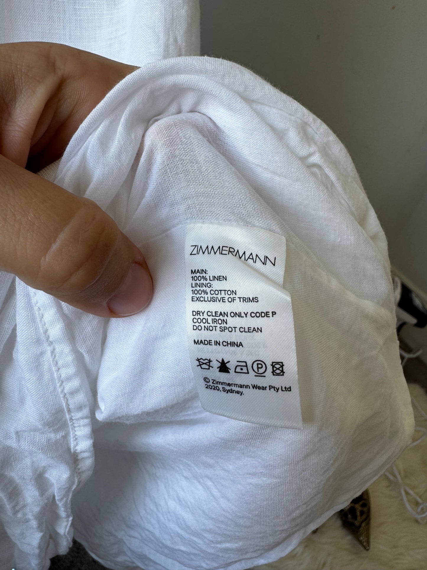 Zimmermann Lulu Linen Dress size 1