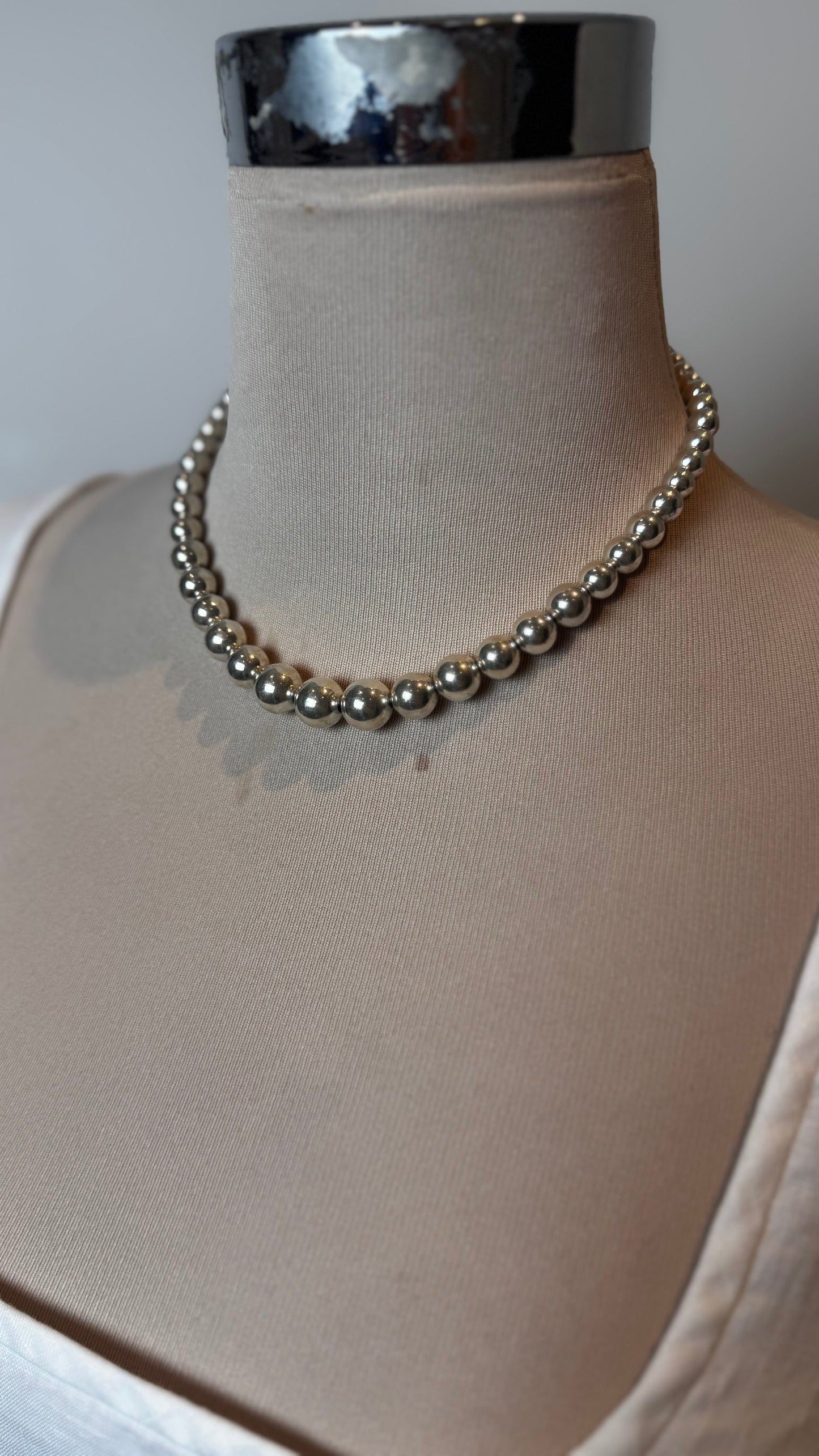 Tiffany Hardware Ball Necklace 
Sterling silver 925