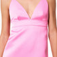Scanlan Theodore Pink Satin Mini dress size 8