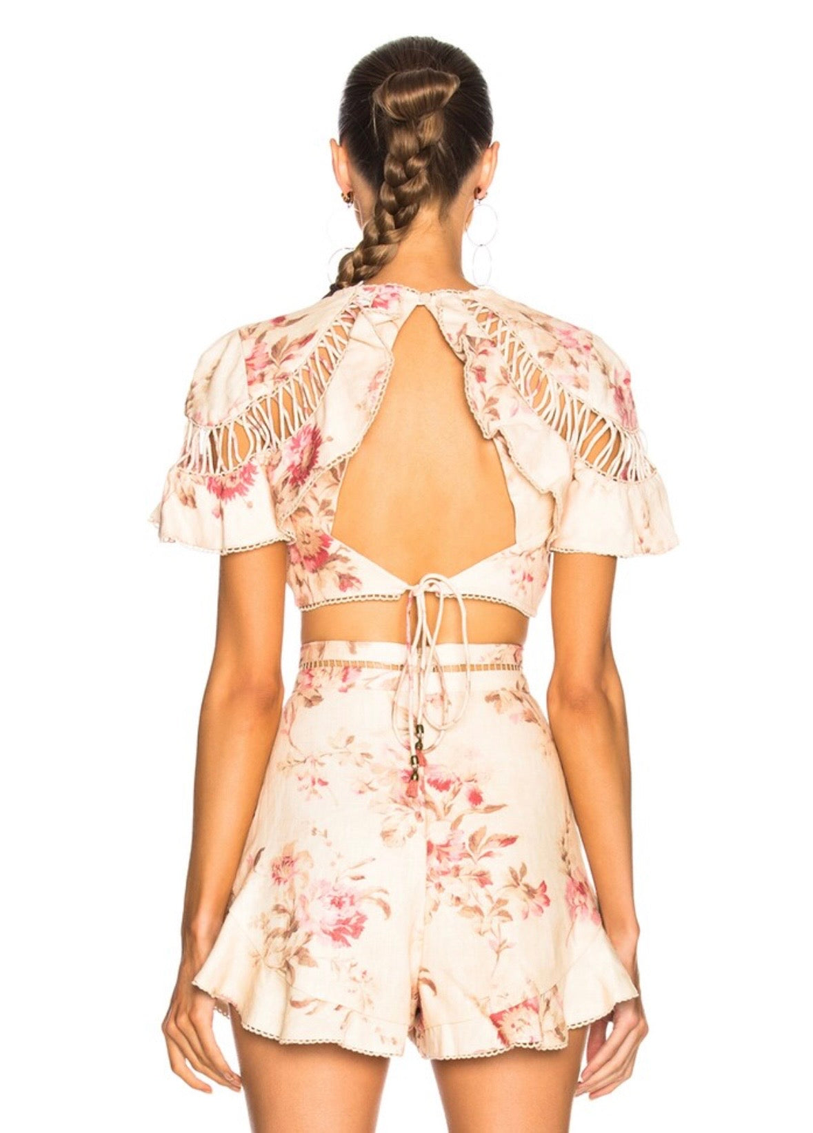 Zimmermann Corsair Top & Shorts Set Size 0