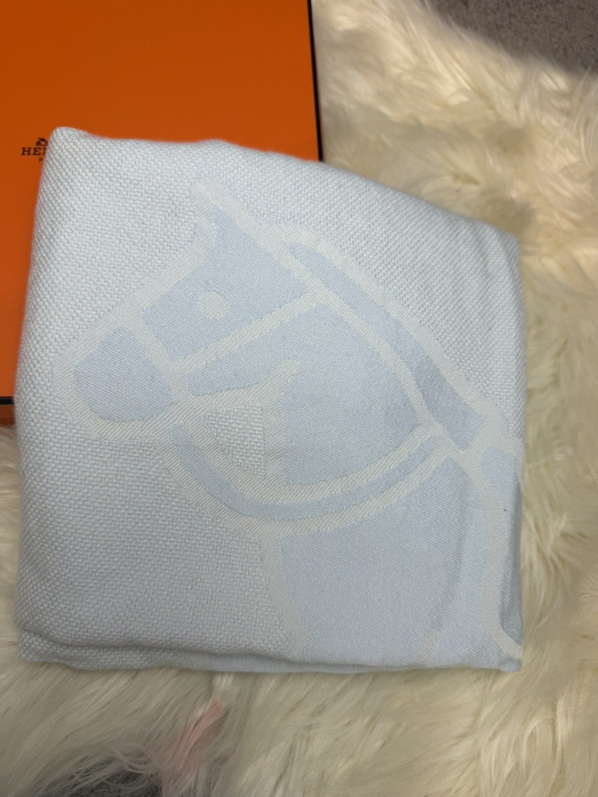 Hermes Adada Rocking Horse Baby Blanket
