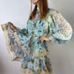 Zimmerman Rhythm Trimmed Billow Mini Dress Size 1 Aus 10 US 6 With Slip