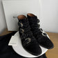 Givenchy "Elegant" Studded Multi-Buckle Ankle Boots Size 38