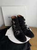 Givenchy "Elegant" Studded Multi-Buckle Ankle Boots Size 38