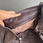  Bottega Veneta  Brown Intrecciato Woven Nappa Leather Parachute Bag Large