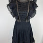 Zimmermann Juno Pintuck mini black lace dress Size 1 excellent