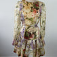 Zimmermann Sensory Flip Dress Size 3 AU 14 US 10 BNWT Silk Linen Floral Mini