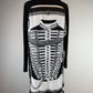 Hermès Silk-Panel Knit Long Cardigan – "Brandebourgs" Motif Size small
