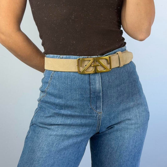 Zimmermann Suede Tan leather belt Size M/L