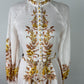 ZIMMERMANN Vacay Beaded Belted Floral-Print Linen Mini Dress Size 1 AU 10 US 4