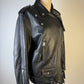 ACNE Studios Women Biker Lamb Leather Jacket Black Zip Long Sleeve Size 36