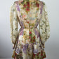Zimmermann Sensory Flip Dress Size 3 AU 14 US 10 BNWT Silk Linen Floral Mini