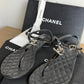 CHANEL Quilted CC Thong Sandals T-Strap Size 40