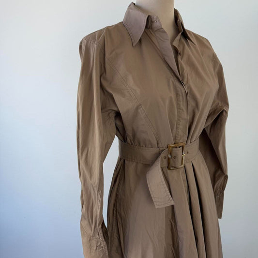 Scanlan Theodore Parachute Buckle Shirt Dress Size 6-8 au