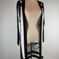 Hermès Silk-Panel Knit Long Cardigan – "Brandebourgs" Motif Size small