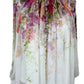 ZIMMERMANN White Floral Prima Smock Ruched Blouse - size 0/8 uk/4 us