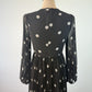 Zimmermann Dress Size 0 AU 6-8 US 2-5 Sunray Midi Pleated Polkadot Black Elegant