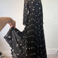 Zimmermann Dress Size 0 AU 6-8 US 2-5 Sunray Midi Pleated Polkadot Black Elegant