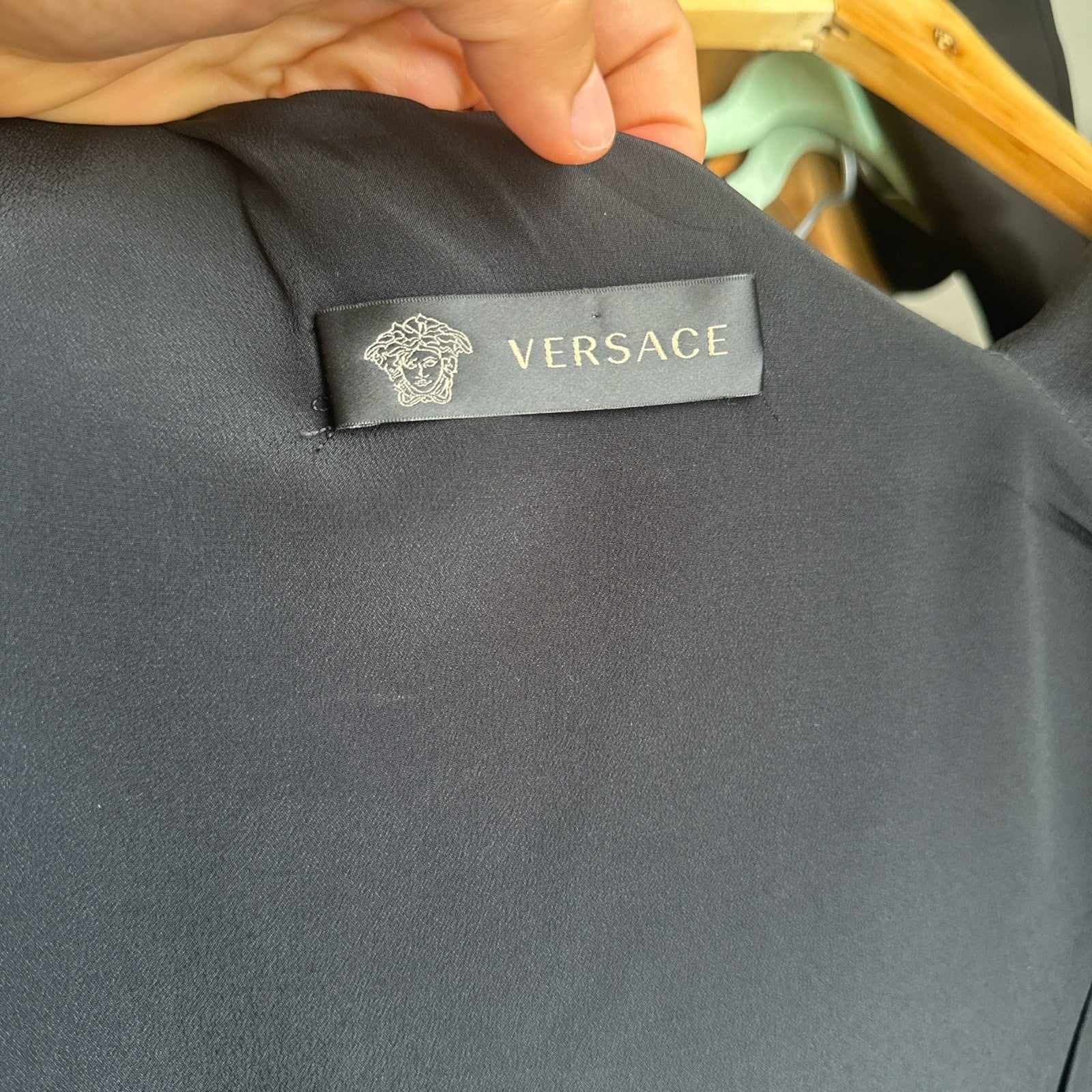 Vercase Barocco Silk Dress Uk 10 42 it 6 us