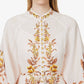 ZIMMERMANN Vacay Beaded Belted Floral-Print Linen Mini Dress Size 1 AU 10 US 4